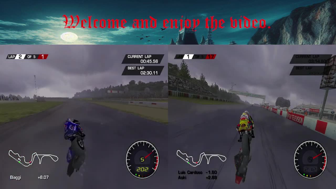 MotoGP (2002) HULT vs GZ gameplay