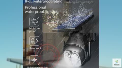 Clearhill Dummy Fake Security Camera and Solar Motion Sensor Lights, 2-in-1 Sola