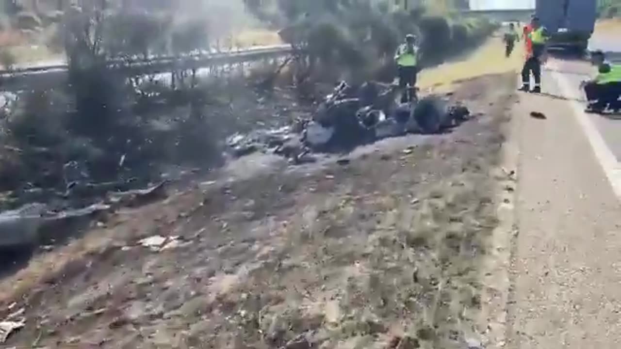 The scene of the accident where Diogo Jota allegedly lost his life