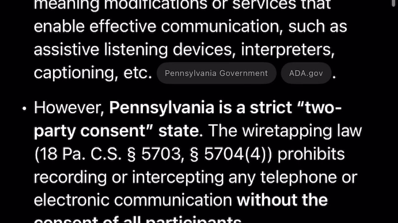 ADA accommodation and PA law