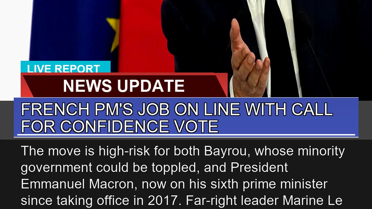 French Pms Job on Line with Call for Confidence V