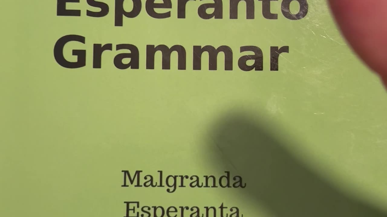 Short Esperanto Grammar