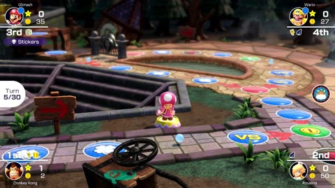 #MarioPartySuperstars Horror Land Hard AI 30 Turn Gme Part Two (Read Description After Hashtags)