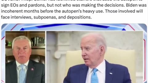 Biden Was Incoherent Months Before Extensive Use Of Autopen; Men Behind Autopen To Be Deposed