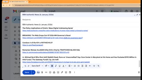 RBN Authentic News (6 January 2026)