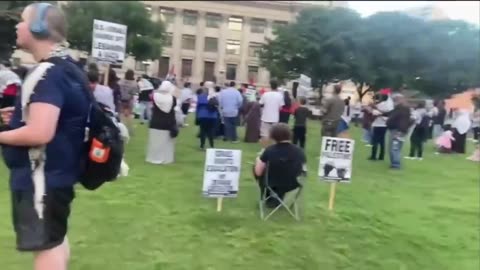 Milkmoder's at Dallas Gaza protest jpilling" & being TTS nuisance