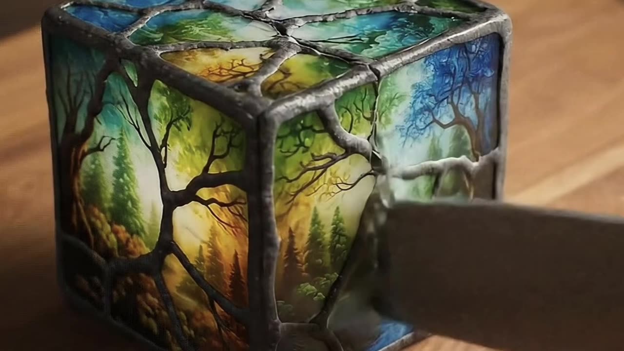 Enchanted Forest Cube Has A Hidden Atlantis Inside #reels #viral #shorts
