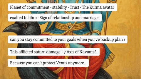 Afflicted Saturn - Navamsa