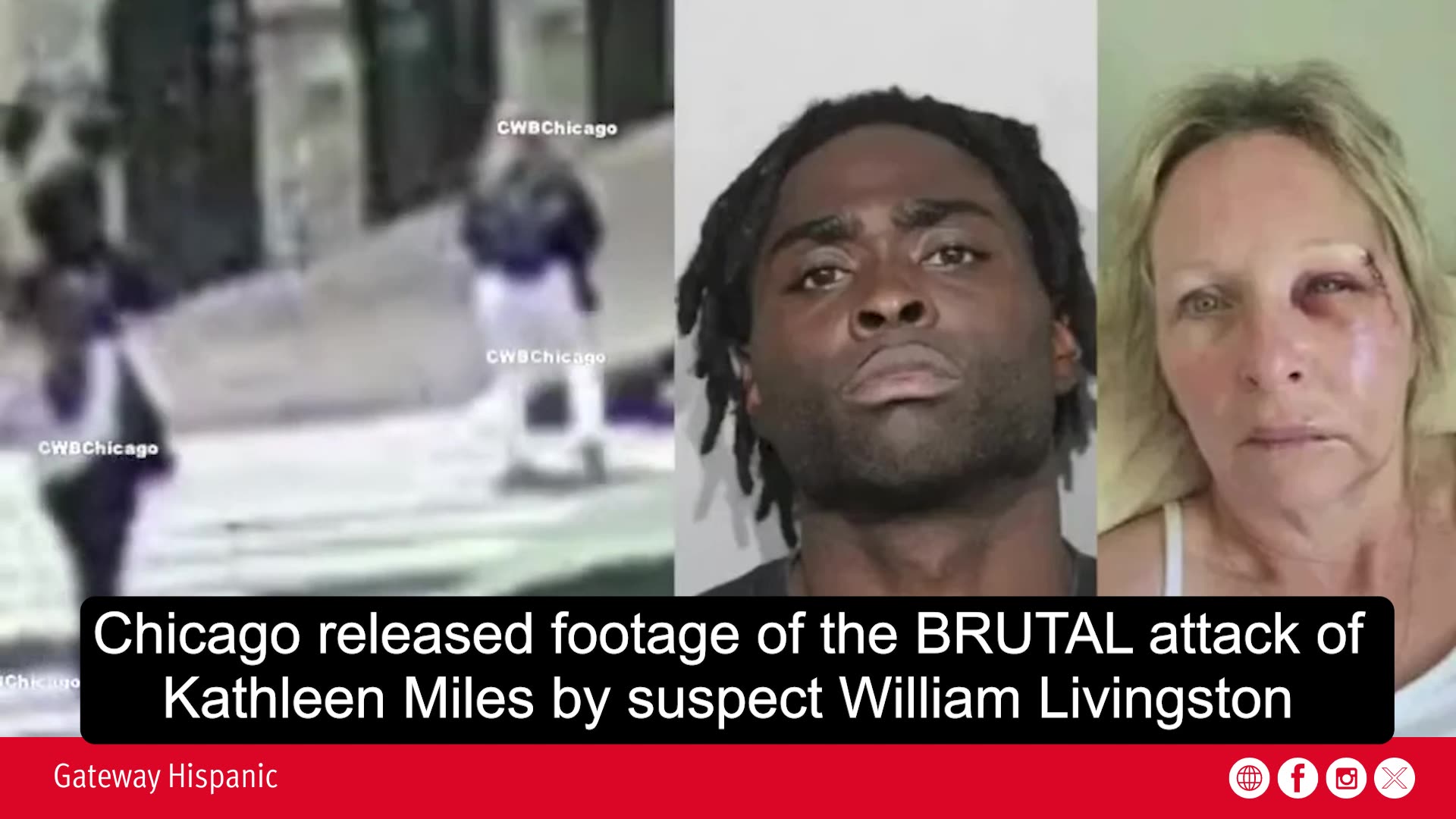 Chicago released footage of the BRUTAL attack of Kathleen Miles by suspect William Livingston