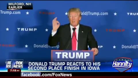 Donald Trump Sean Hannity FULL Interview After Iowa Loss to Ted Cruz