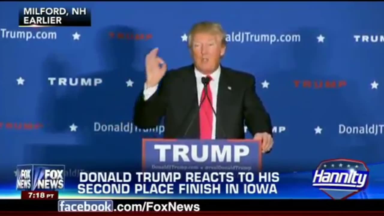 Donald Trump Sean Hannity FULL Interview After Iowa Loss to Ted Cruz