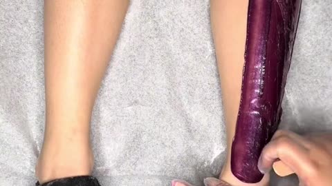 Full Leg Waxing with Sexy Smooth Hypnotic Purple Seduction + Cherry Desire Hard Wax | @woahitshelena