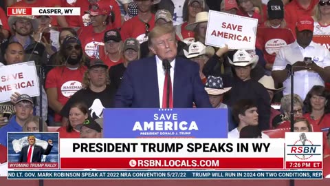 MAY 28 2022 President Donald Trump Rally LIVE in Casper, WY PART 2