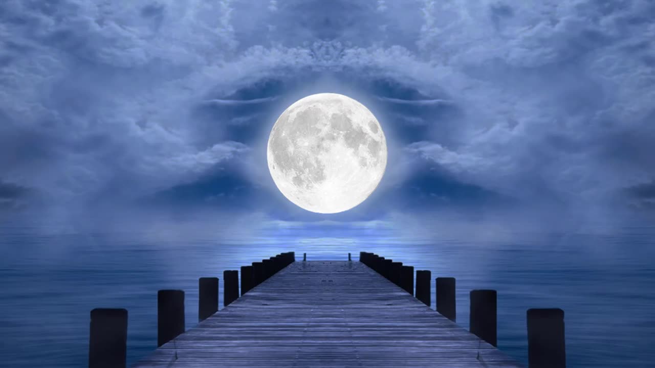 Moonlit River Dock 🌙 Relaxing Music for Peaceful Nights