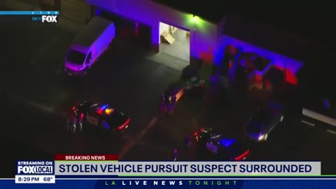 LIVE Police chase in Los Angeles: Officers chasing stolen car