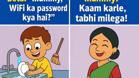 Mummy Ka WiFi Password 🤣Desi Struggle 2025
