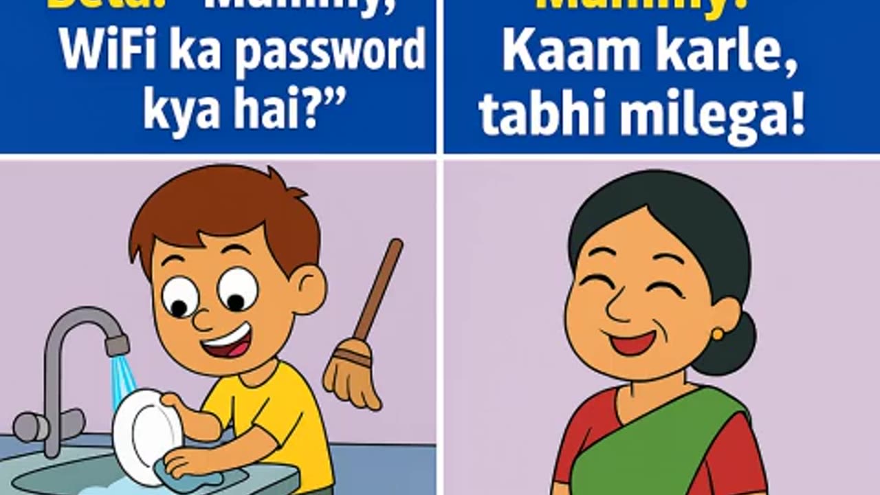 Mummy Ka WiFi Password 🤣Desi Struggle 2025