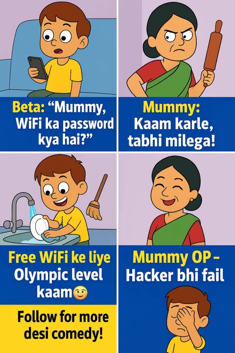 Mummy Ka WiFi Password 🤣Desi Struggle 2025
