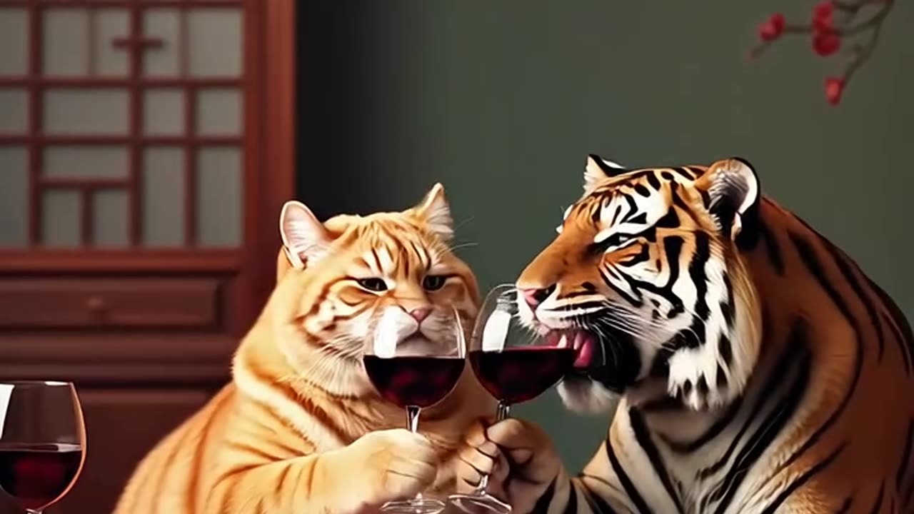 Friendship turned into enmity, tiger dog