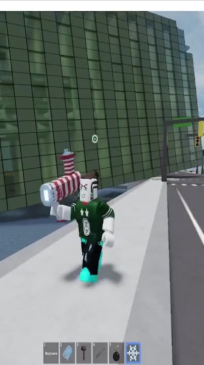 The skyscraper was thrown into the river #gaming #roblox #destroy #thrown #skyscraper