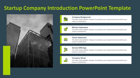 Startup Company Introduction PowerPoint Template