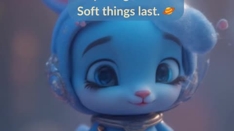 Cute Cosmic Friends #09 – Found in the folds of moonlight 🌔