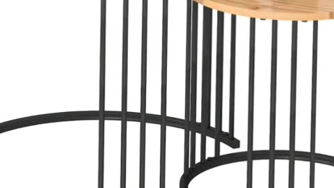 Nesting Coffee Table Set of 2—Stylish & Functional Upgrade to Elevate Any Living Space+ Smart Design