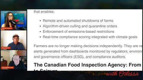 Canada's Plan To Take Out Farmers With ESG, Traceability & Mass C.U.L.L.I.N.G. It's Already Starting