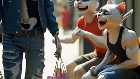 Cat and his wife