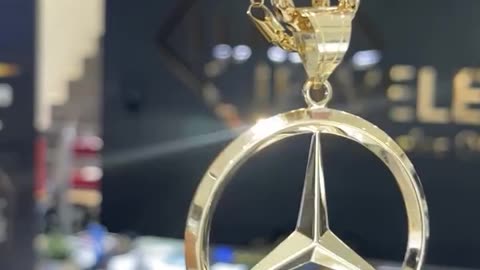 Real 10K Gold Solid Franco with Benz Charm