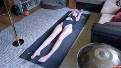 Erotic yoga gymnastics plastic