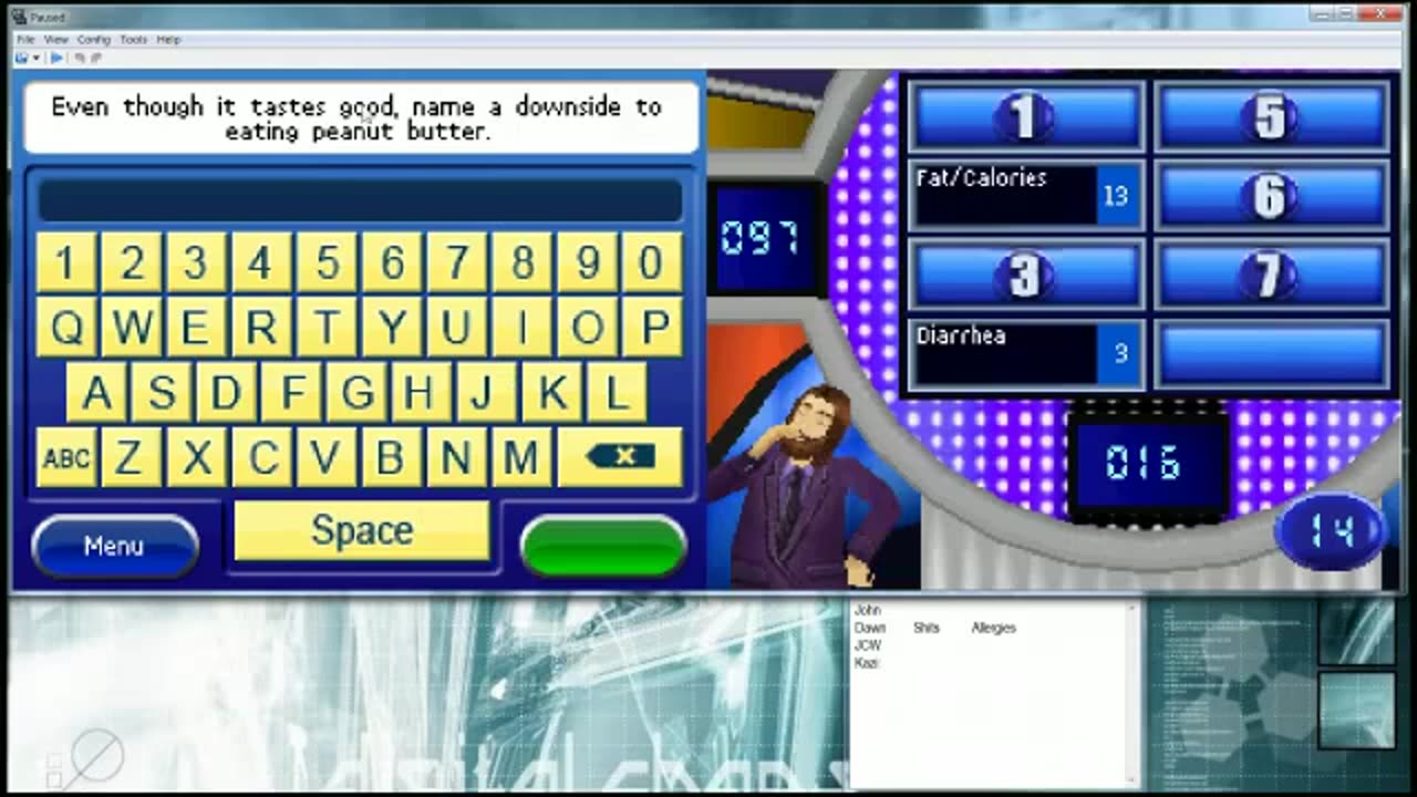 Family Feud 2010 (NDS): Definitely a downside to peanut butter #4