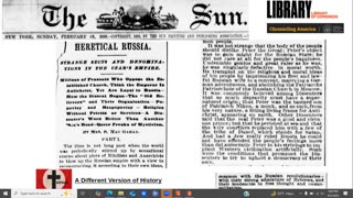 1896 Heretical Russia - anarchists, nihilists, jews ; Peter the Great imposter ?