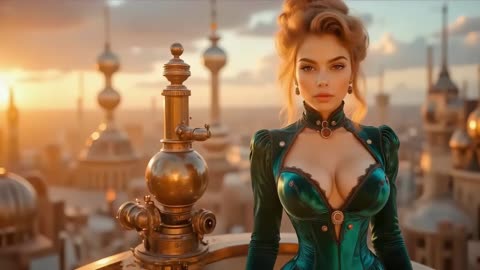 Curvy STEAMPUNK _ Women - PT 3 - Dramatic Sci-Fi Music - AI MicroFilm