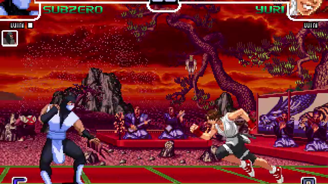 Sub zero and Smoke (Me) vs Yuri Sakazaki