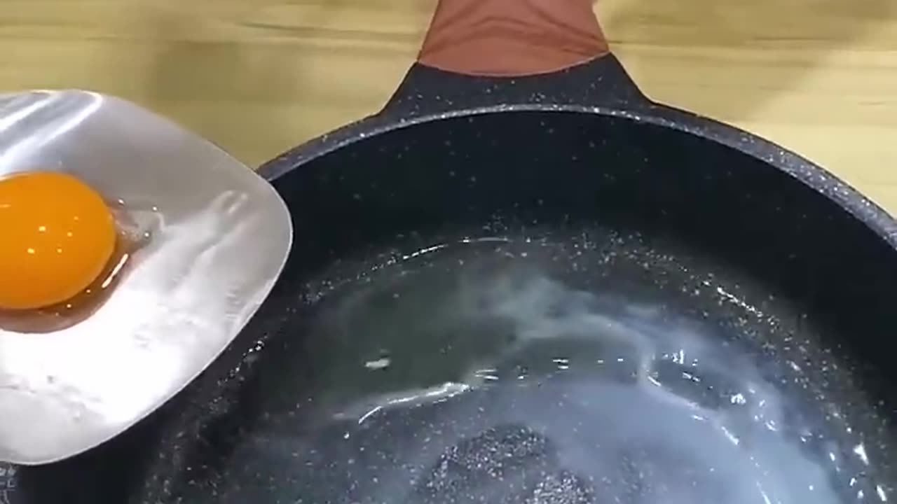 Satisfying with delicious egg pancake
