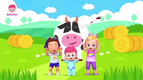 Lola the CowㅣEP150ㅣAnimal Songs for KidsㅣBebefinn Nursery Rhymes