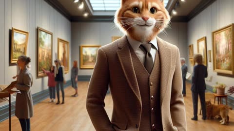 The bullied kitten never gave up on his dream ! #ai #cat #aicat