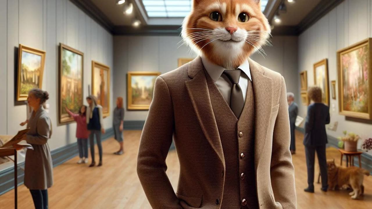 The bullied kitten never gave up on his dream ! #ai #cat #aicat