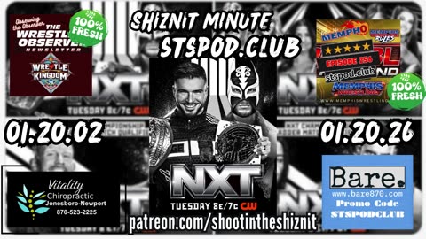 SHIZNIT MINUTE 01.20.26 - BT TALKS NXT!!