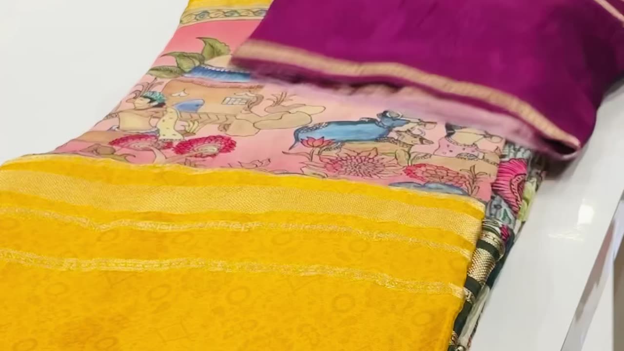 Buy Online Printed mysore crepe Hubli and India
