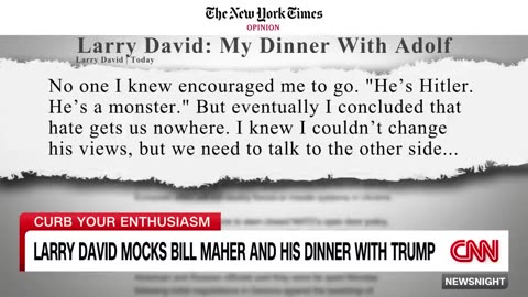 Larry David mocks Bill Maher with 'My Dinner with Adolf' op-ed