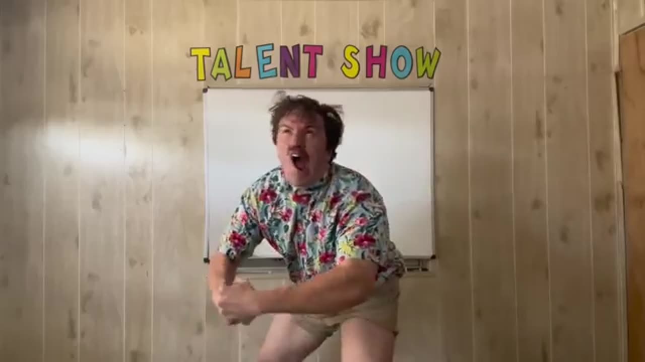 Kicken in a talent show at school