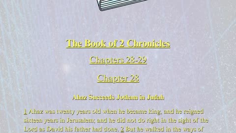 Christian Meme Video: 2nd Chronicles Chapter 28-29 (10/26/2025)