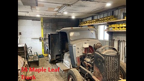 New Lights Installed so Work can Begin on 1938 Maple Leaf Truck Mar 24 2025