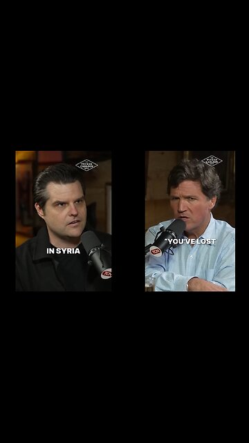 📌 Tucker Carlson tells Matt Gaetz the dark reason why US troops are in Syria