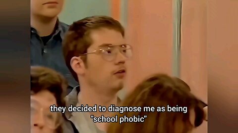 Peter shares how, after developing M.E. as a child, he was "misdiagnosed" with "school phobia".