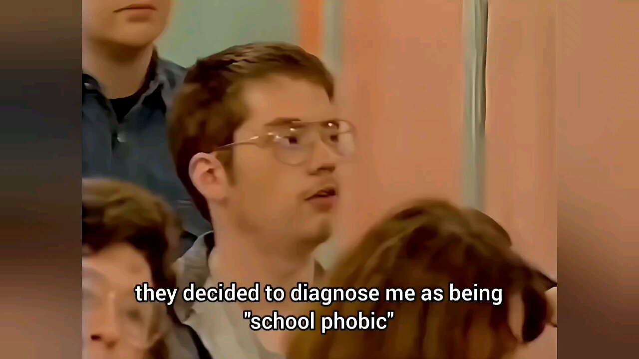 Peter shares how, after developing M.E. as a child, he was "misdiagnosed" with "school phobia".