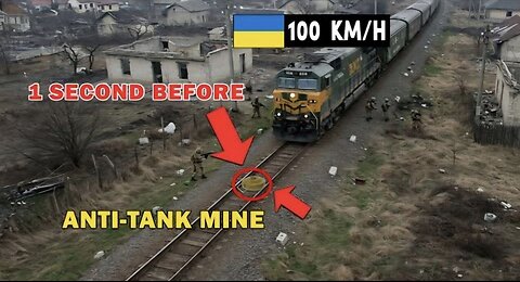 Russian Mine Trap on Train Tracks: Ukrainian Ammunition Train Hits Mine at 100 KM/H