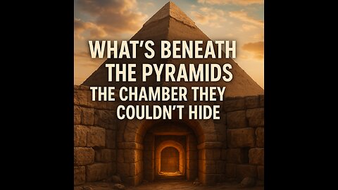 What’s Beneath thePyramids – The Chamber They Couldn’t Hide